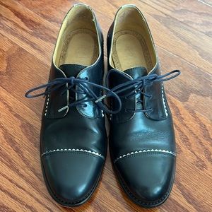 Angela Scott Ms. Neale Dark Blue Derby Oxford 38
